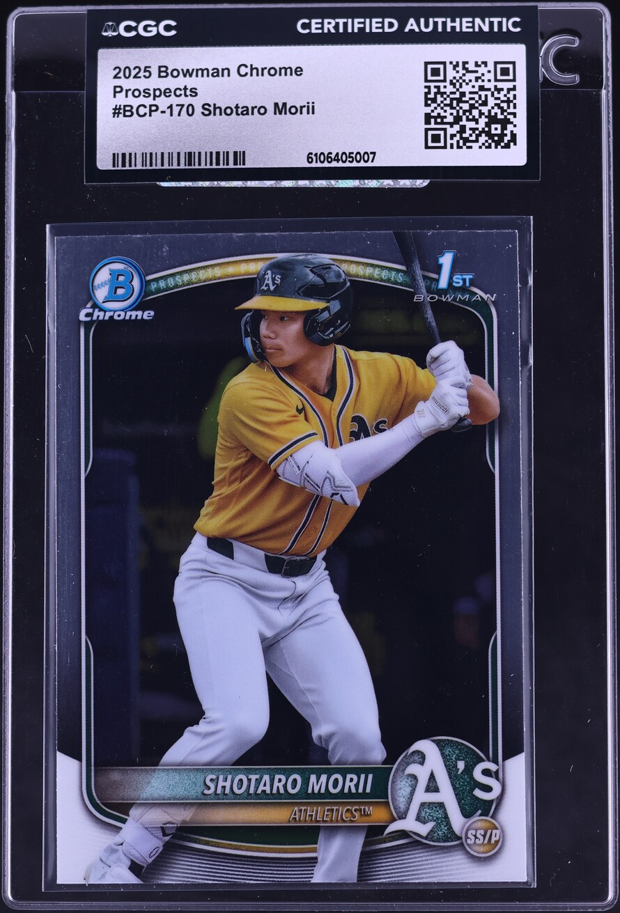 2025 Bowman Chrome Shotaro Morii PROSPECT #BCP-170 CGC AUTH