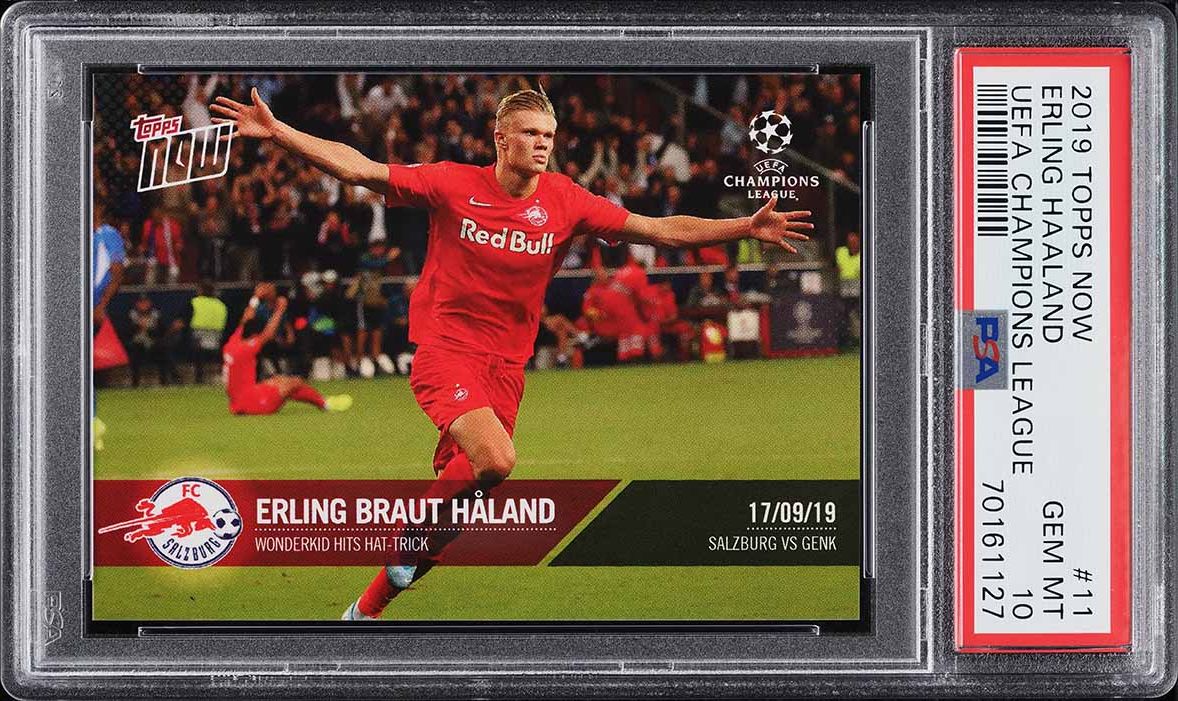 その他 2019 topps now ERLING HAALAND psa10 ERLING HAALAND 2019 TOPPS CHROME BUNDESLIGA ROOKIE CARD #72