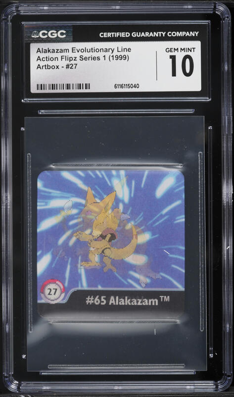 1999 Pokemon Action Flipz Series 1 Alakazam Evolutionary Line #27