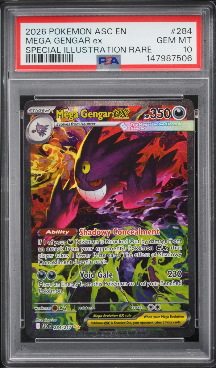2026 Pokemon Mega Evolution Ascended Heroes SIR Mega Gengar ex #284 PSA 10 GEM MINT