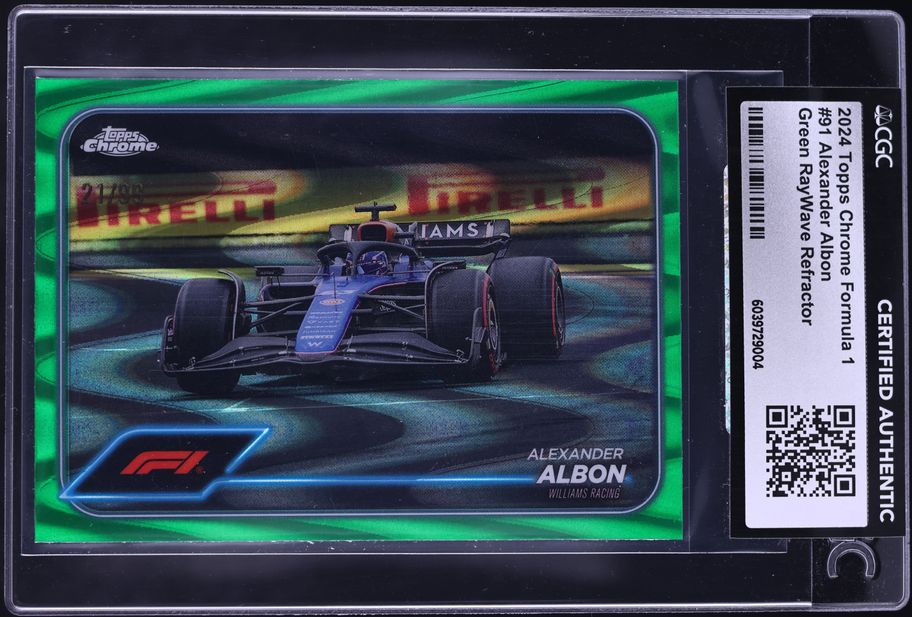 Topps chrome F1 Albon RC Refractor PSA9 Alexander Albon 2020 Topps