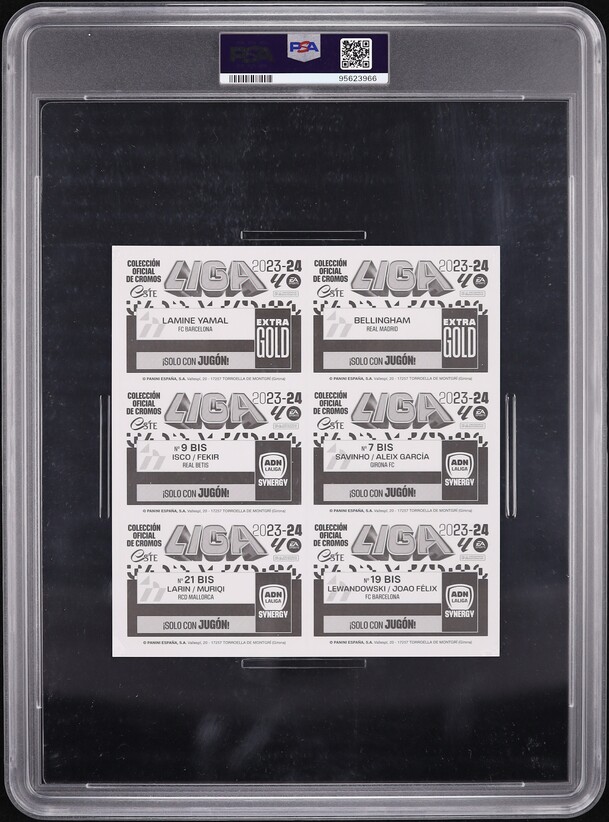 2023 Panini Este La Liga Jugon! Extra Gold 201 Sheet Multiplayer PSA 9 MINT