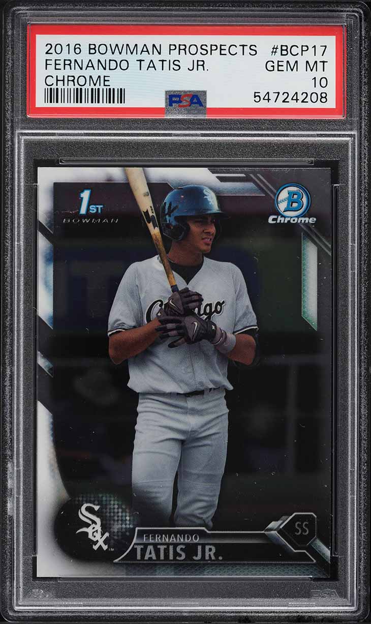 2016 Bowman Chrome Fernando Tatis Jr. PROSPECT #BCP17 PSA 10 GEM MINT