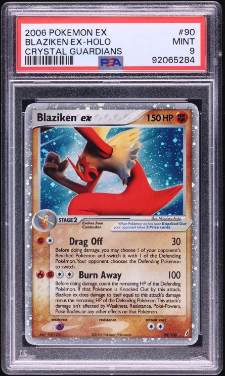 2006 Pokemon EX Crystal Guardians Holo Blaziken ex #90 PSA 9 MINT
