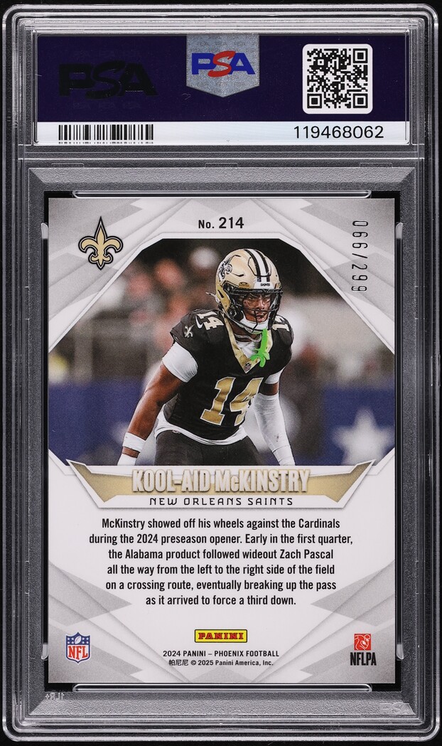 2024 Panini Phoenix Team Logos Kool-Aid McKinstry ROOKIE /299 #214