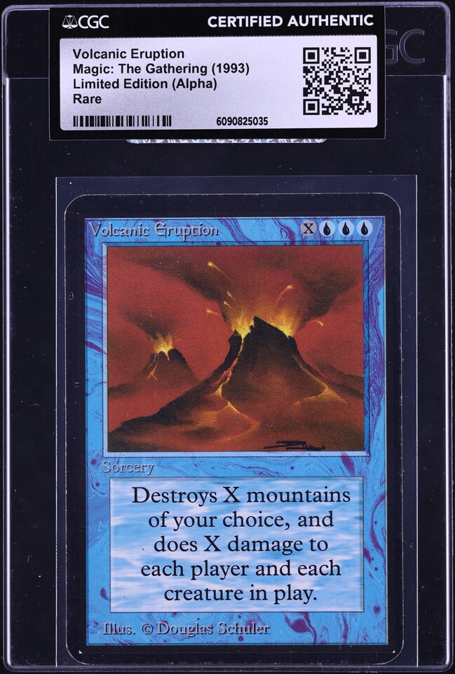 1993 Magic The Gathering MTG Beta Rare Volcanic Eruption CGC 10