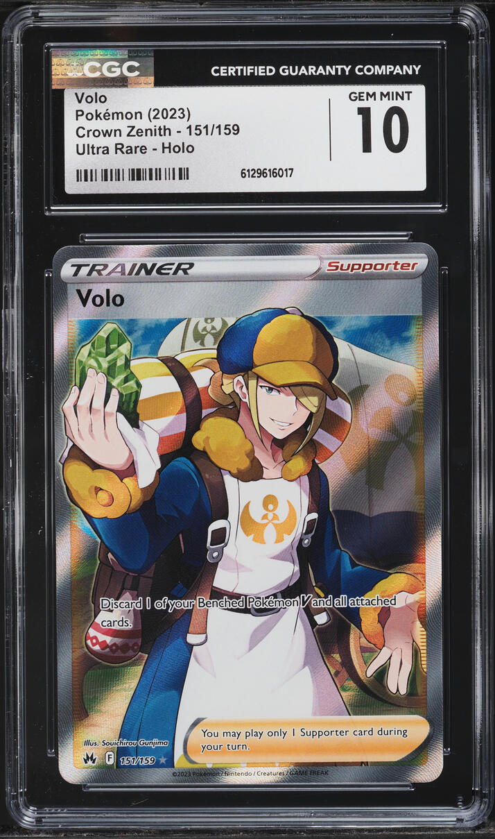 2023 Pokemon Sword & Shield Crown Zenith Full Art Volo #151 CGC 10 GEM MINT