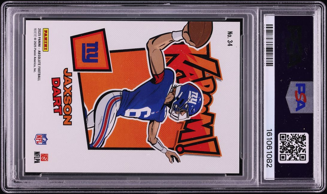2025 Absolute Kaboom! Horizontal Jaxson Dart ROOKIE #34 PSA 10 GEM MINT