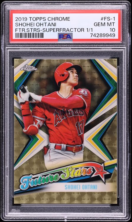 2019 Topps Chrome Future Stars Superfractor Shohei Ohtani 1/1 #FS-1 PSA 10 GEM MINT
