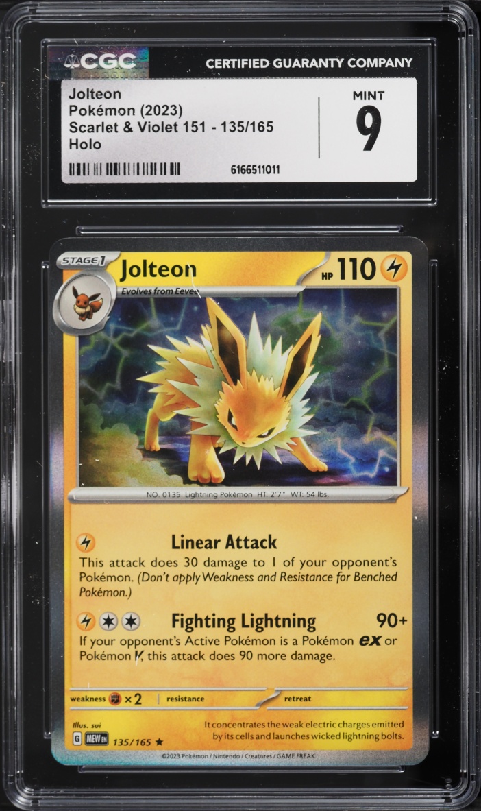 2023 Pokemon Scarlet & Violet 151 Holo Jolteon #135 CGC 9 MINT