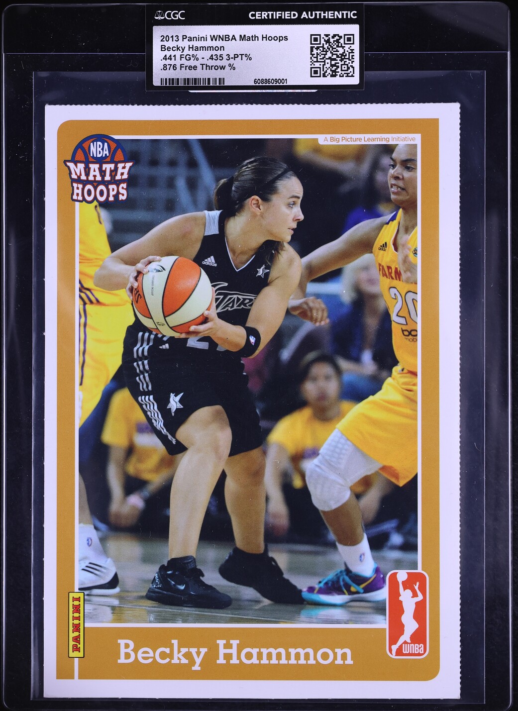 WNBA Becky Hammon サイン入り雑誌 2013 Panini WNBA Math Hoops Becky Hammon CGC AUTH on Fanatics Collect