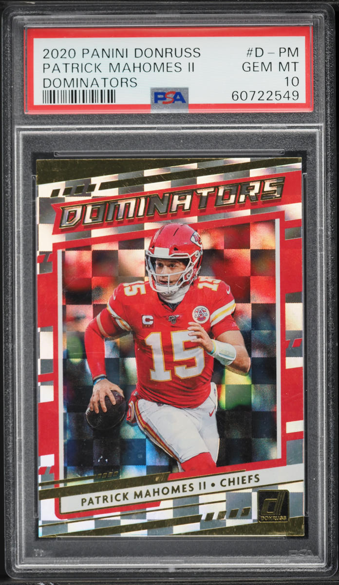 2020 Donruss Dominators Patrick Mahomes II #D-PM PSA 10 GEM MINT