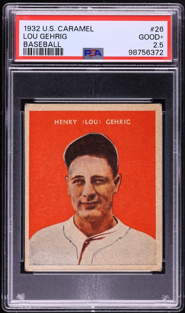 1932 U.S. Caramel Lou Gehrig #26 PSA 2.5 GD+