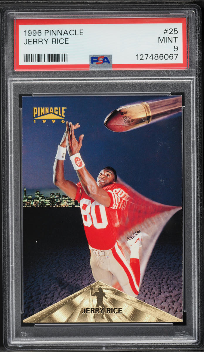 1996 Pinnacle Football Jerry Rice #25 PSA 9 MINT