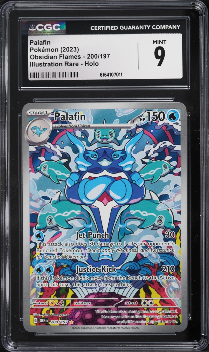 2023 Pokemon Scarlet & Violet Obsidian Flames IR Palafin #200 CGC 9 MINT
