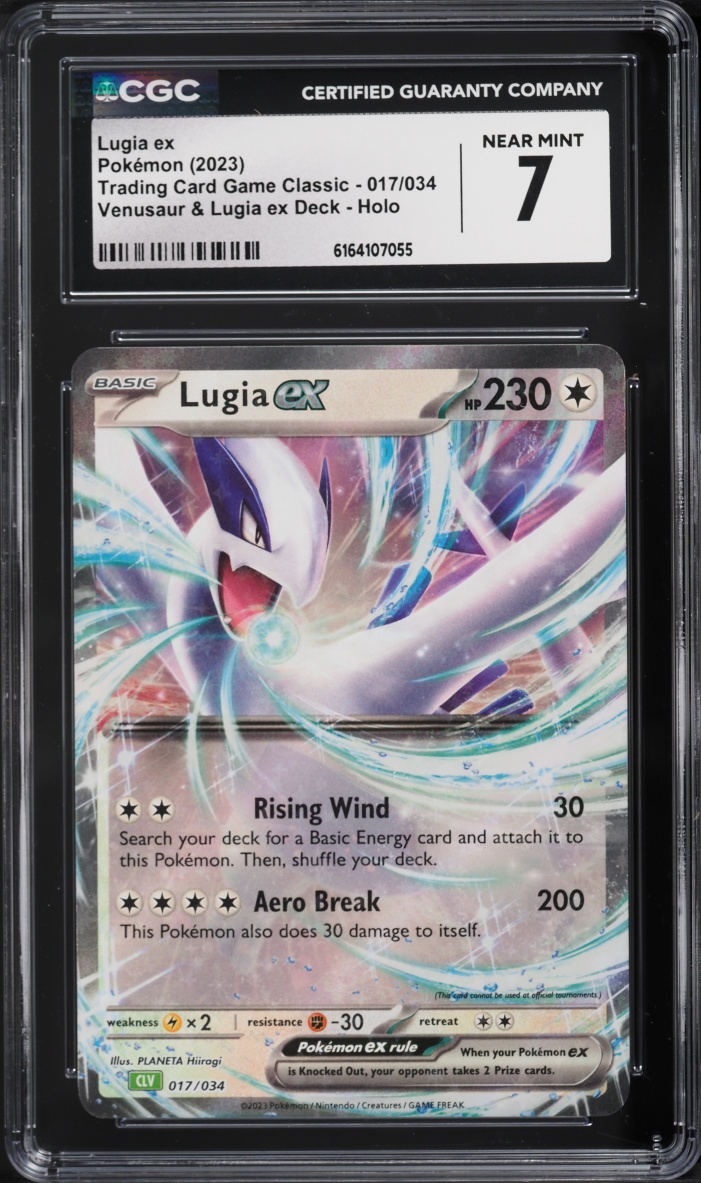 2023 Pokemon TCG Classic Collection Holo Lugia EX #17 CGC 7 NRMT