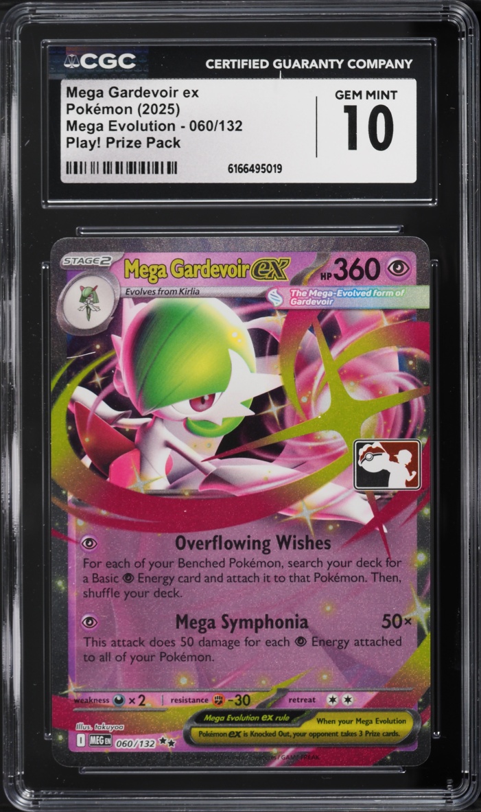2025 Pokemon Mega Evolution Play! Prize Pack Mega Gardevoir ex #060 CGC 10 GEM MINT
