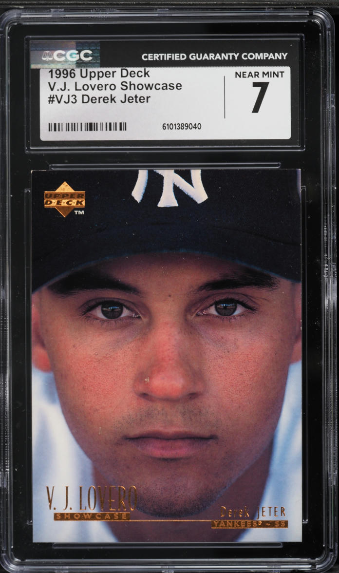 1996 Upper Deck V.J. Lovero Showcase Derek Jeter ROOKIE #VJ3 CGC 7 NRMT