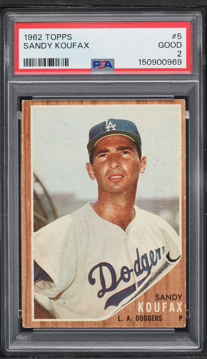 1962 Topps Sandy Koufax #5 PSA 2 GD
