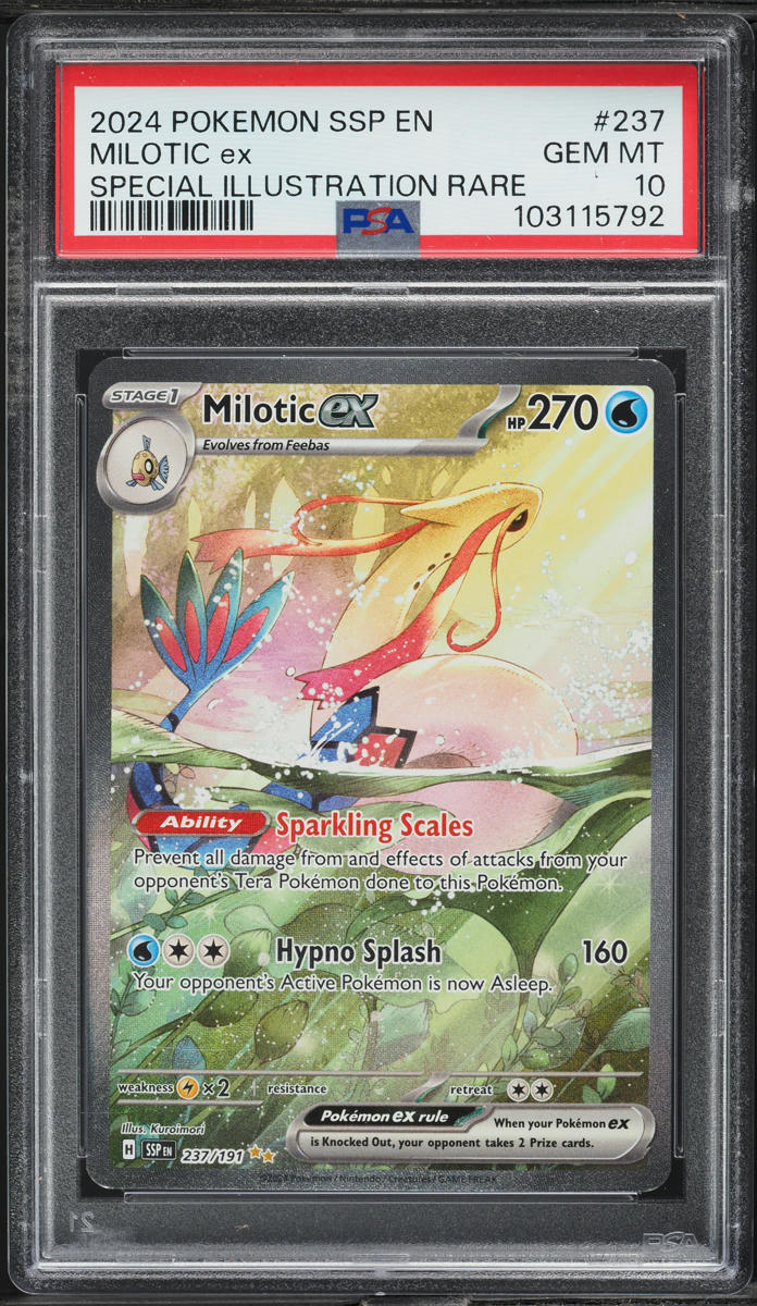 2024 Pokemon Scarlet & Violet Surging Sparks SIR Milotic ex #237 PSA 10 GEM MINT