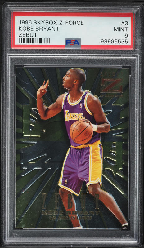 その他 1996 Skybox Z-Force Zebut Kobe #3 RC 1996 Skybox Z-Force Z-Peat Zebut Kobe Bryant ROOKIE #3 BGS 9