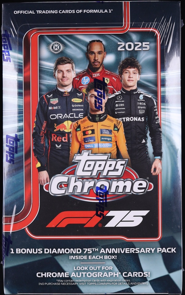 2025 Topps Chrome Formula 1 F1 Racing Sealed Hobby Box, 20ct Packs on ...