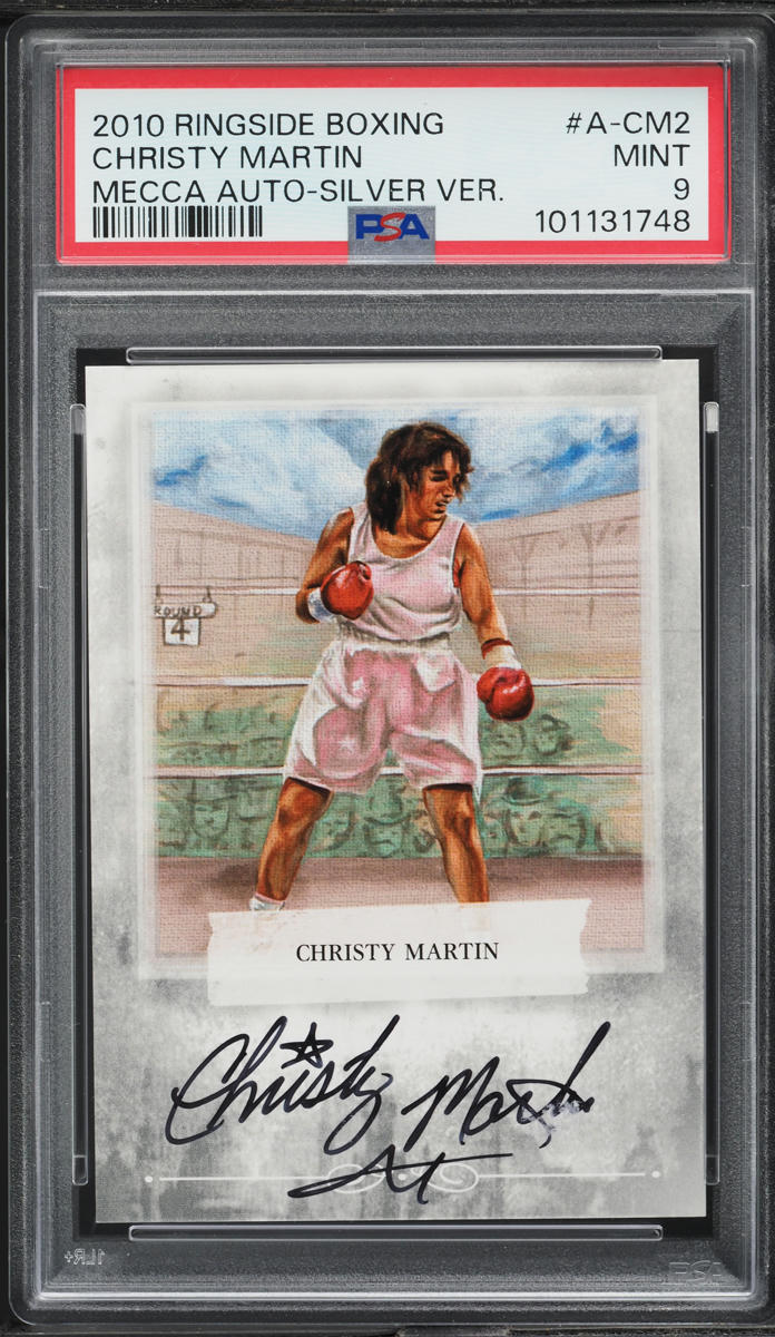 2010 Ringside Boxing Mecca Silver Version Christy Martin AUTO #A-CM2 PSA 9 MINT