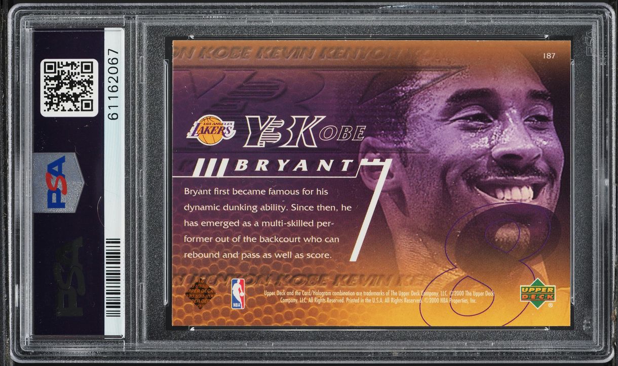 2000 Upper Deck Basketball Kobe Bryant #187 PSA 8 NM-MT