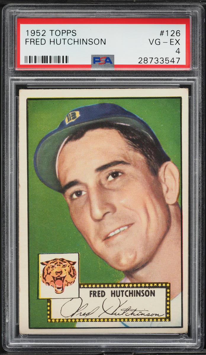 1952 Topps Fred Hutchinson #126 PSA 4 VGEX
