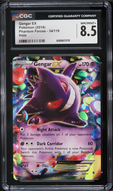 2014 Pokemon XY Promo Phantom Forces Jumbo Gengar EX #34 PSA 10
