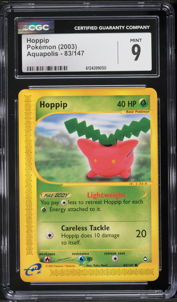 2003 Pokemon Aquapolis Hoppip #83 CGC 9 MINT
