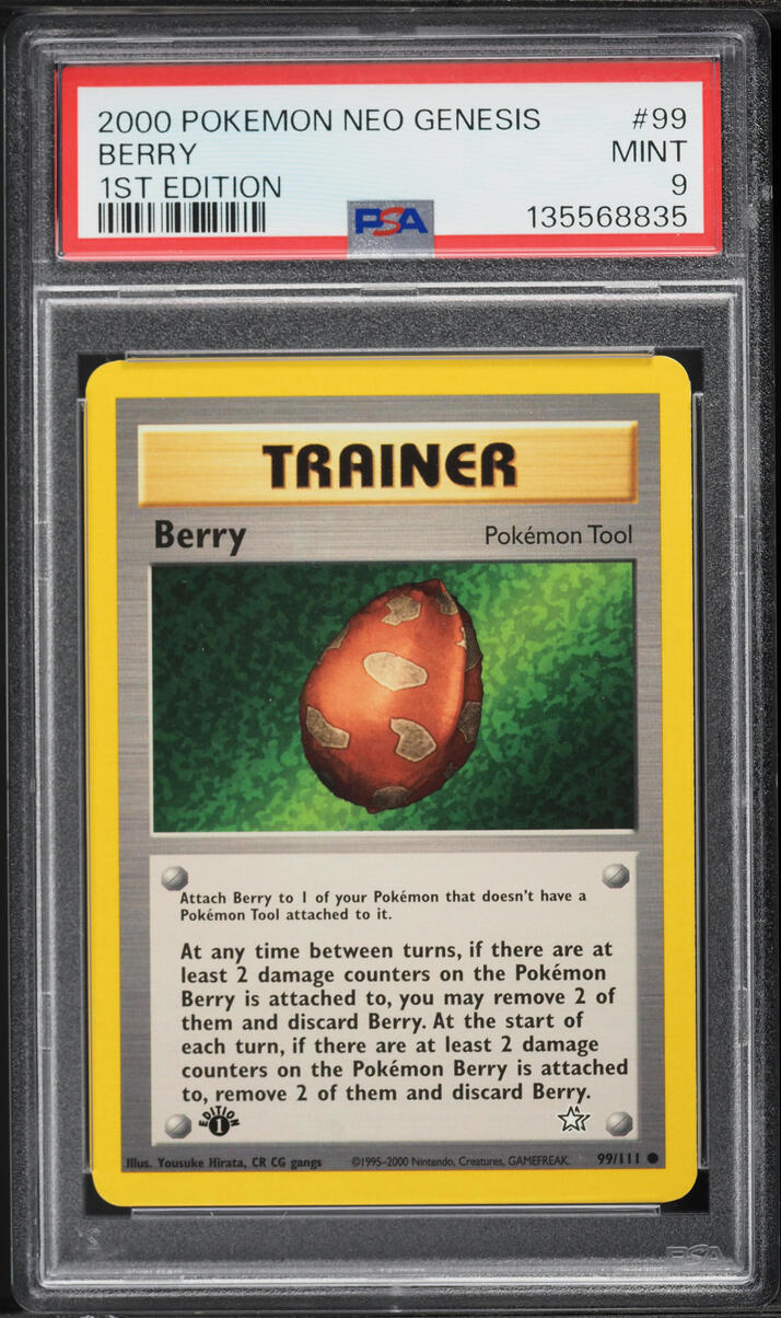2000 Pokemon Neo Genesis 1st Edition Berry #99 PSA 9 MINT
