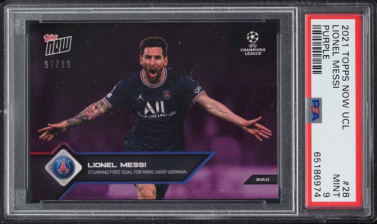 2019 Topps Chrome Sapphire UEFA Champions League Purple Lionel