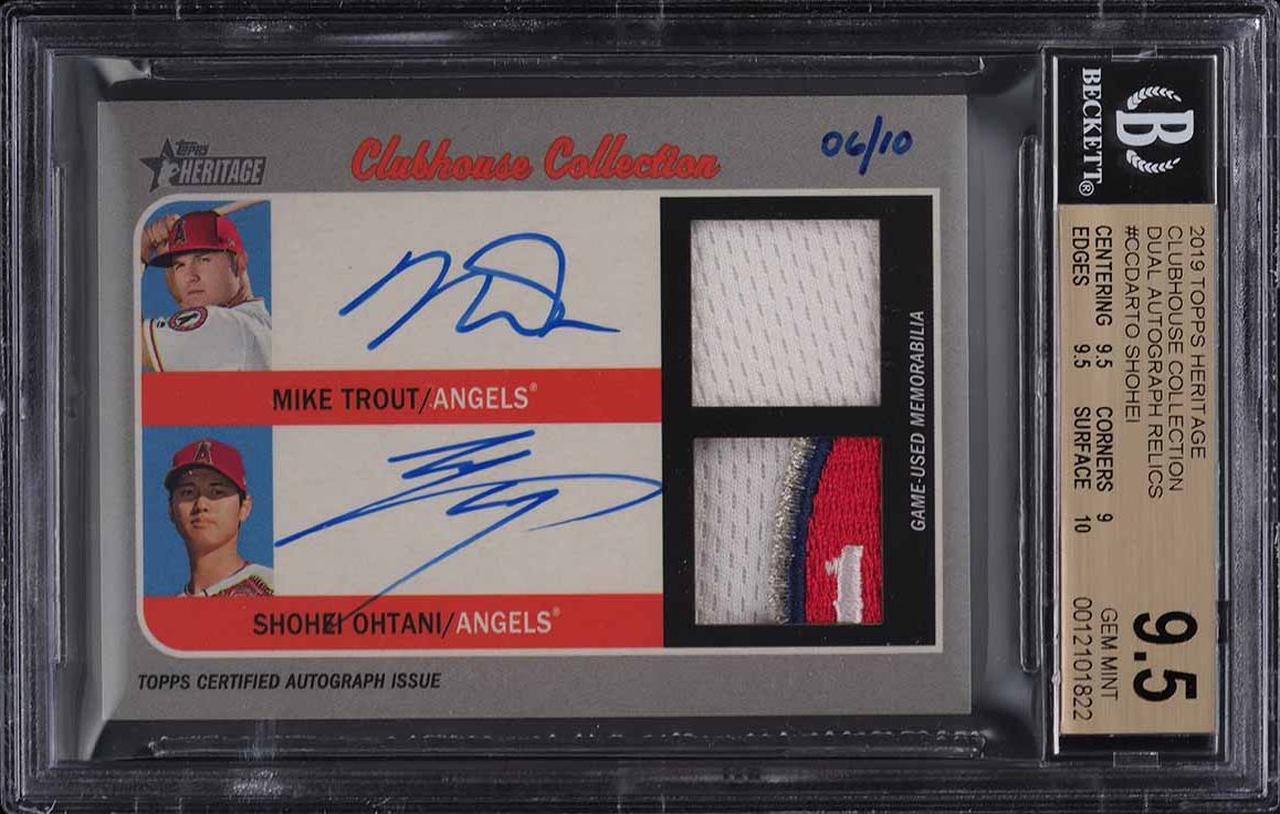 2019 Topps Heritage Black Border Shohei Ohtani #430 PSA 8 NM