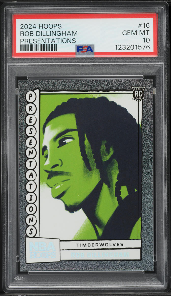 2024 Hoops Presentations Rob Dillingham ROOKIE #16 PSA 10 GEM MINT