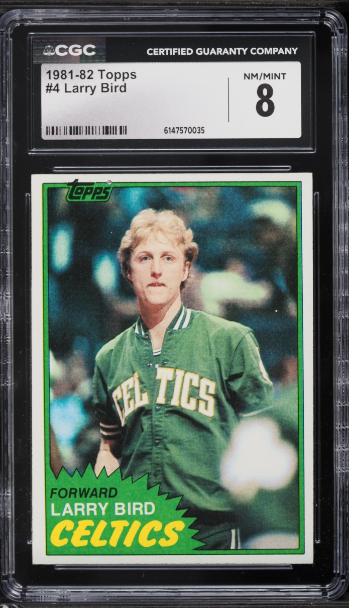 1981 Topps Basketball Larry Bird #4 CGC 8 NM-MT