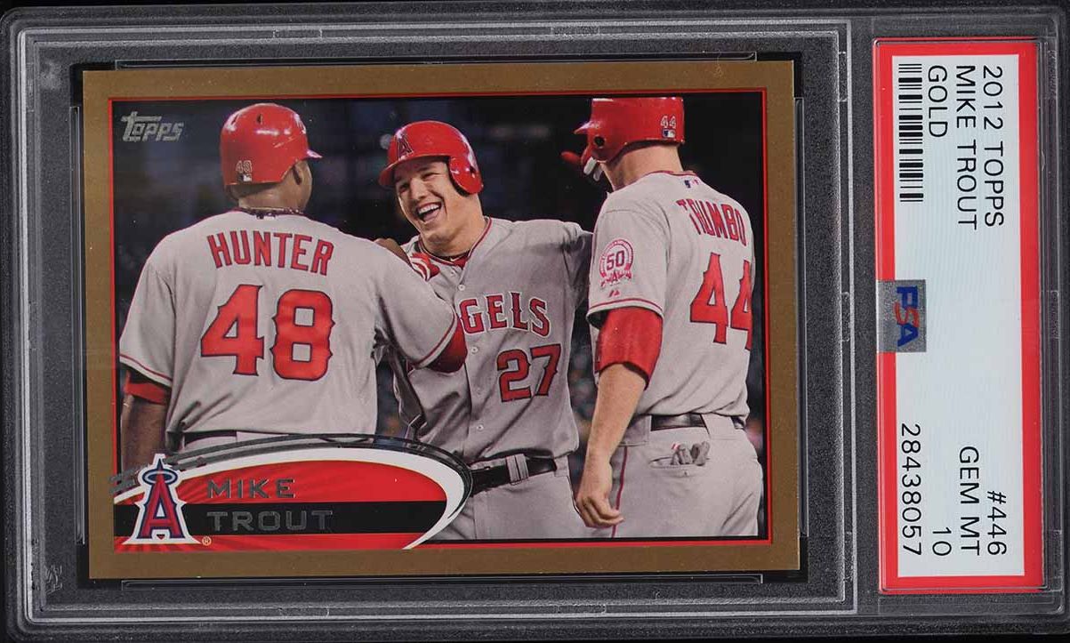 2012 Topps Chrome Purple Refractor Mike Trout ROOKIE #144 PSA 10