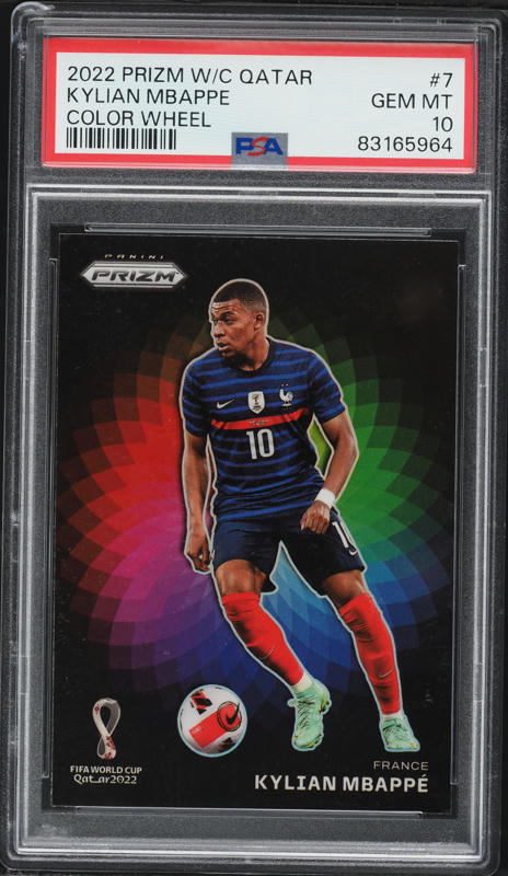 2022 Panini Prizm WC Qatar International Ink Kylian Mbappe AUTO