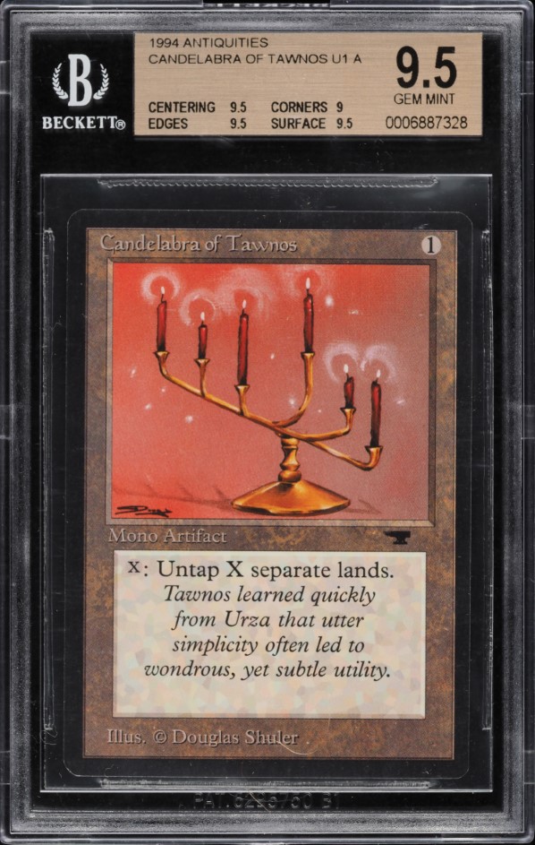 1994 Magic The Gathering MTG Antiquities Candelabra Of Tawnos U1 A