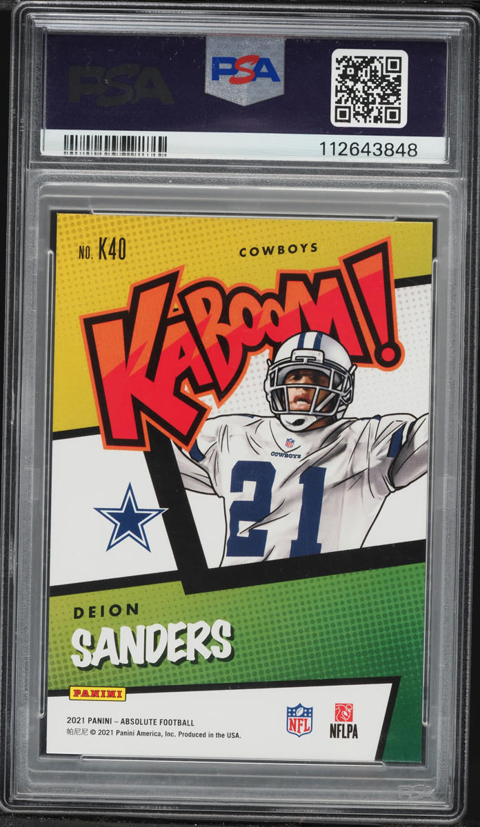 2021 Absolute Kaboom! Deion Sanders #K40 PSA 9 MINT