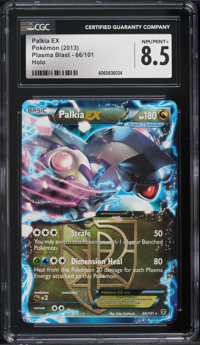 2013 Pokemon Black & White Plasma Blast Holo Palkia EX #66 CGC 8.5 NM-MT+