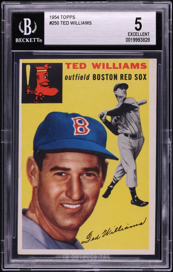 1954 Topps Ted Williams #250 BGS 5 EX