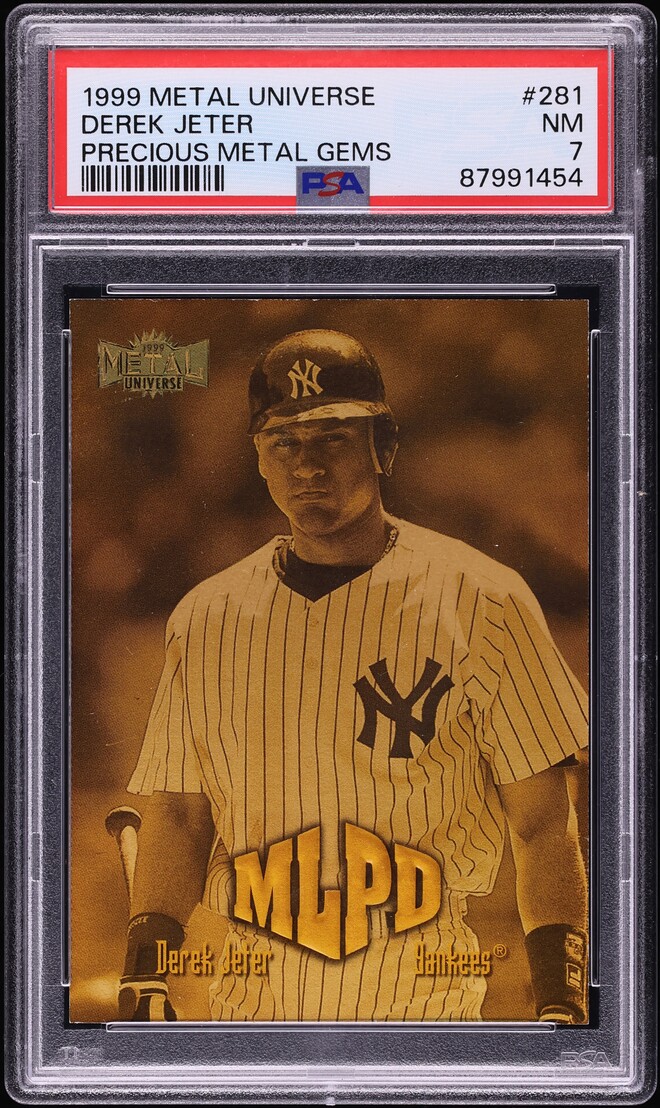1999 Metal Universe Precious Metal Gems PMG Derek Jeter /50 #281 PSA 7 NRMT