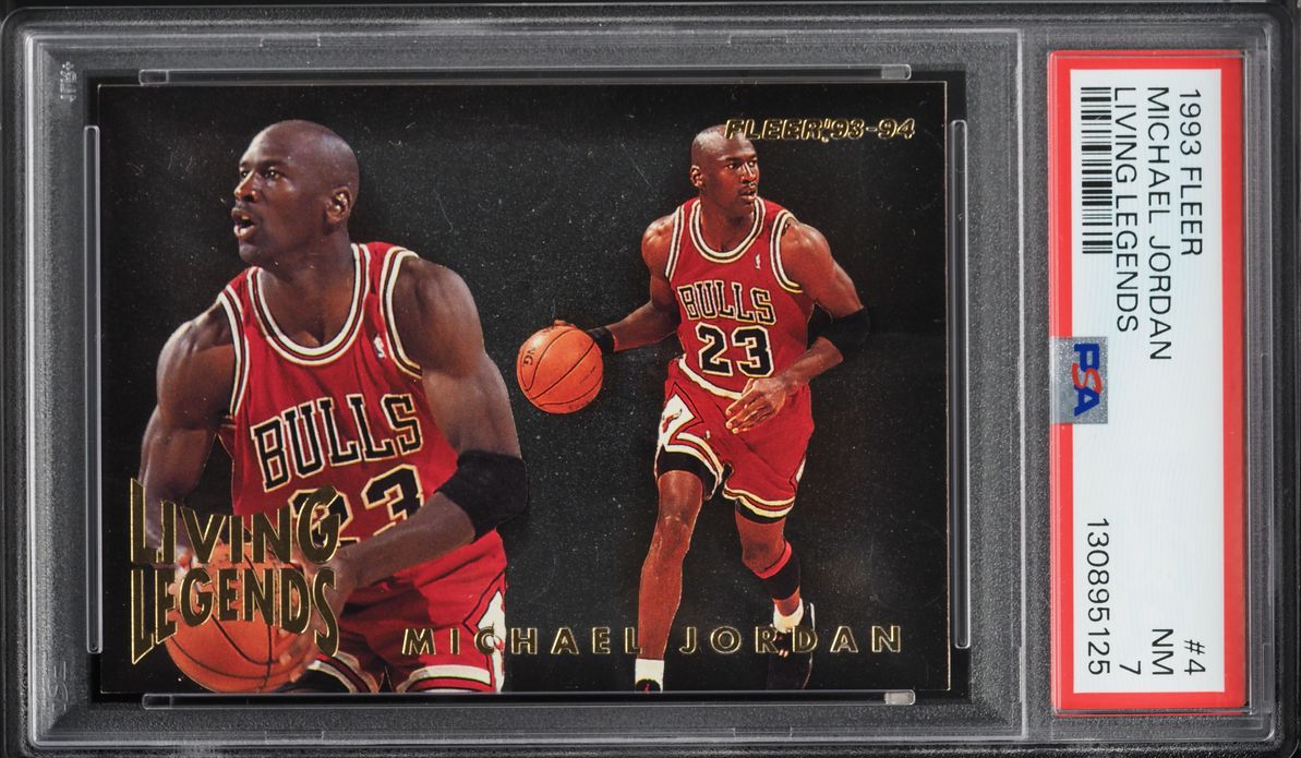 1993 Fleer Living Legends Michael Jordan #4 PSA 7 NRMT
