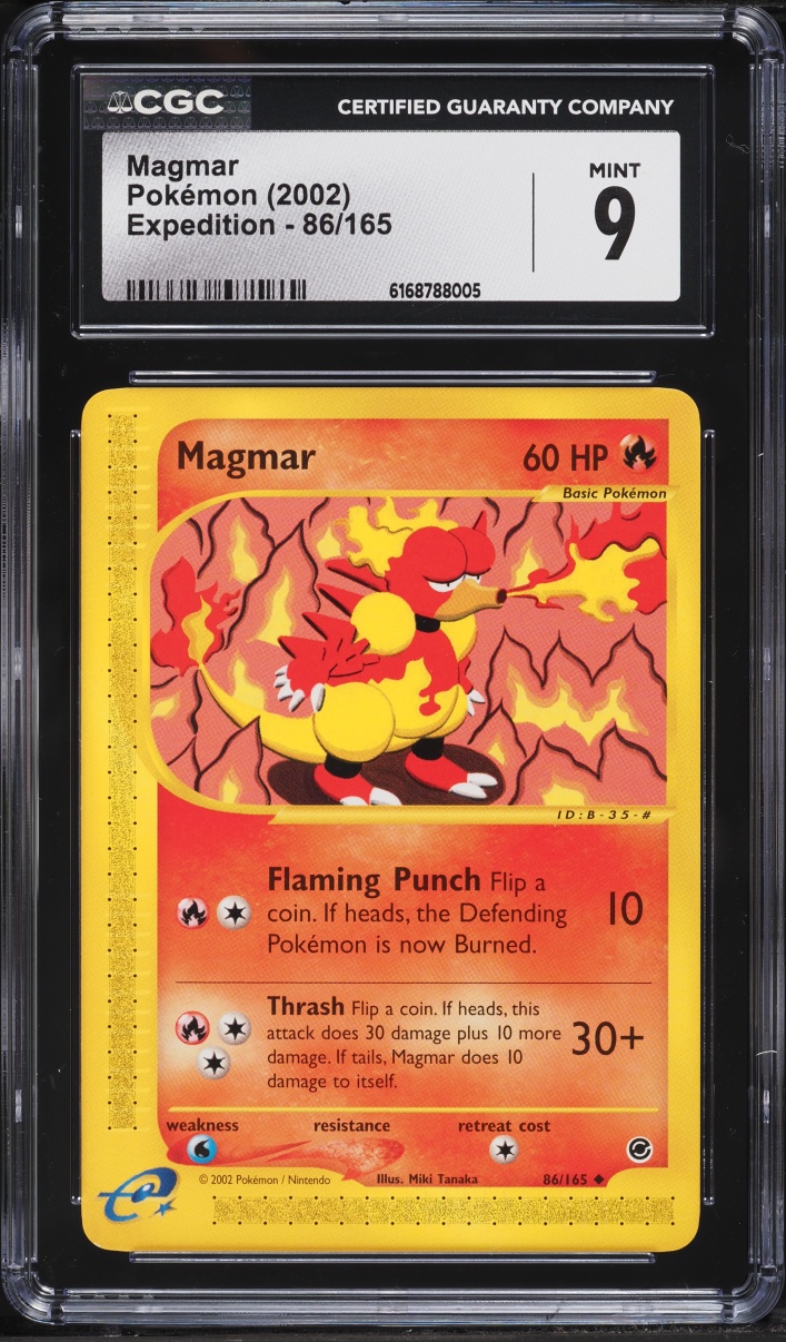 2002 Pokemon Expedition Magmar #86 CGC 9 MINT