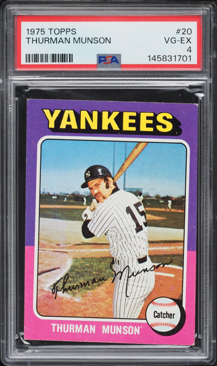 1975 Topps Thurman Munson #20 PSA 4 VGEX