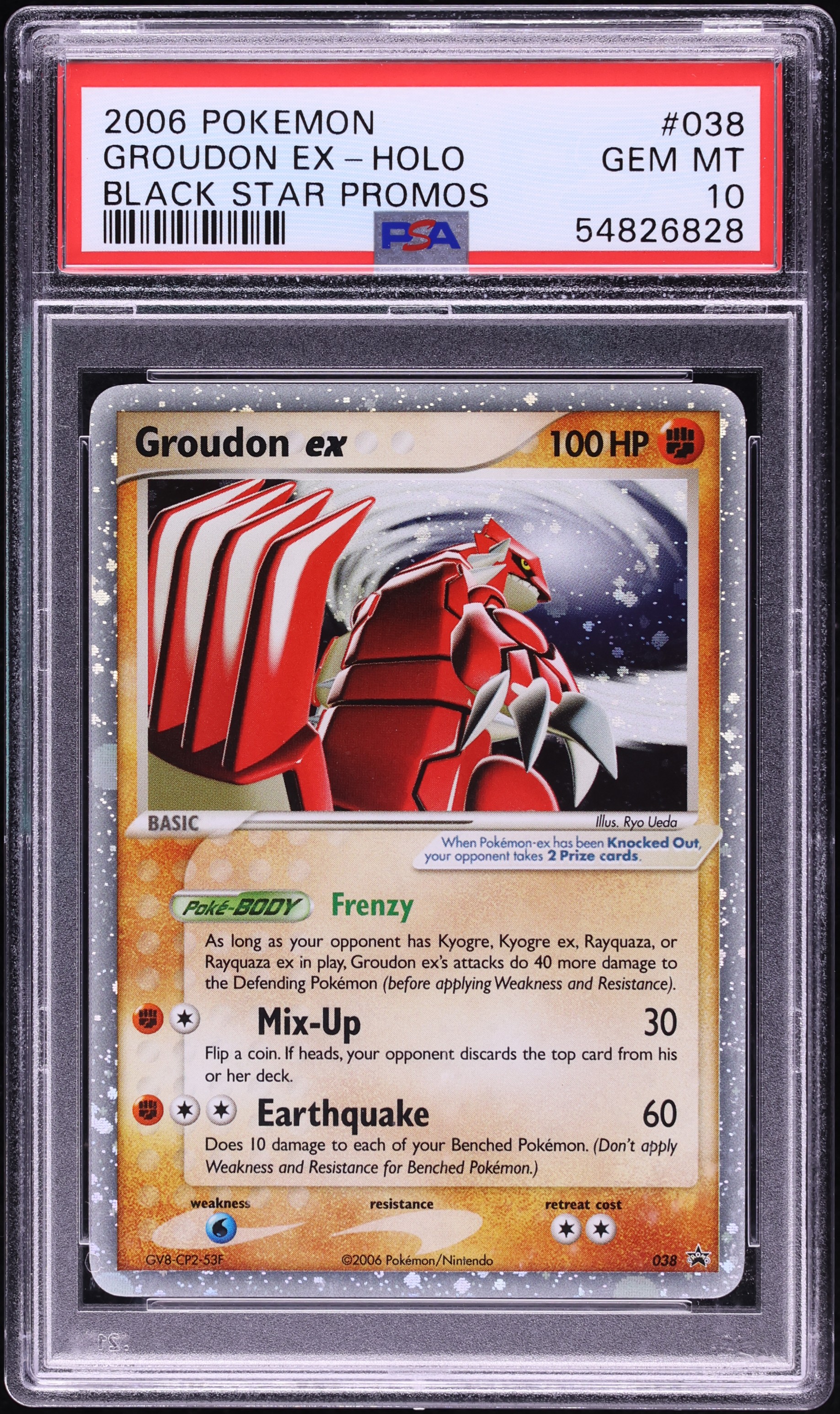 2006 Pokemon EX Black Star Promo Holo Groudon ex #38 PSA 10 GEM MINT