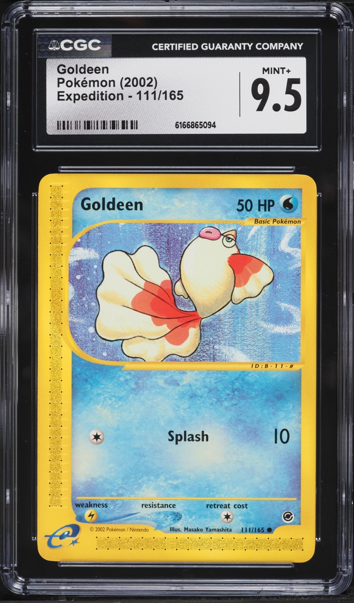 2002 Pokemon Expedition Base Set Goldeen #111 CGC 9.5 MINT+