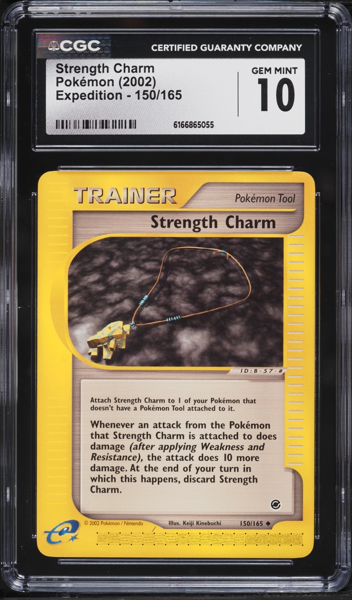 2002 Pokemon Expedition Strength Charm #150 CGC 10 GEM MINT