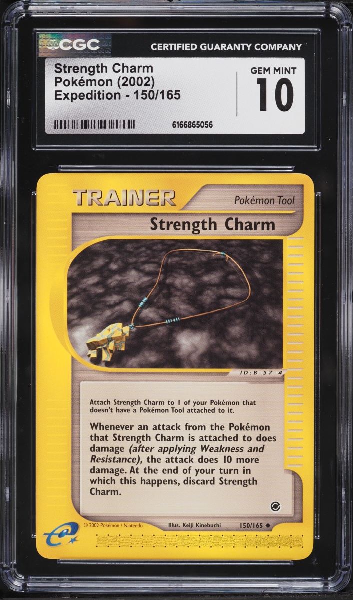 2002 Pokemon Expedition Base Set Strength Charm #150 CGC 10 GEM MINT